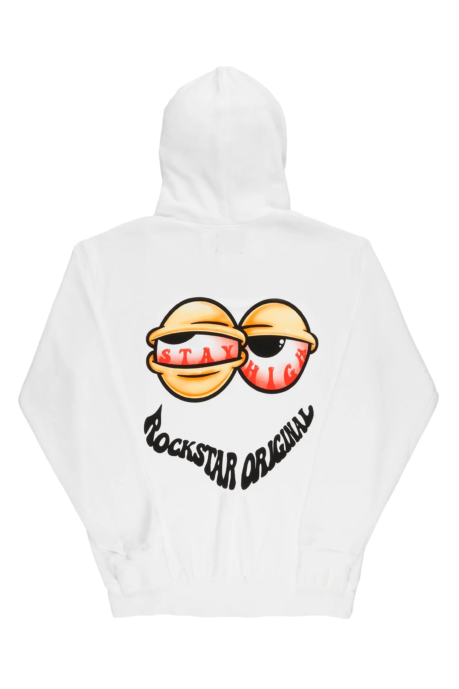 Highya White Graphic Hoodie