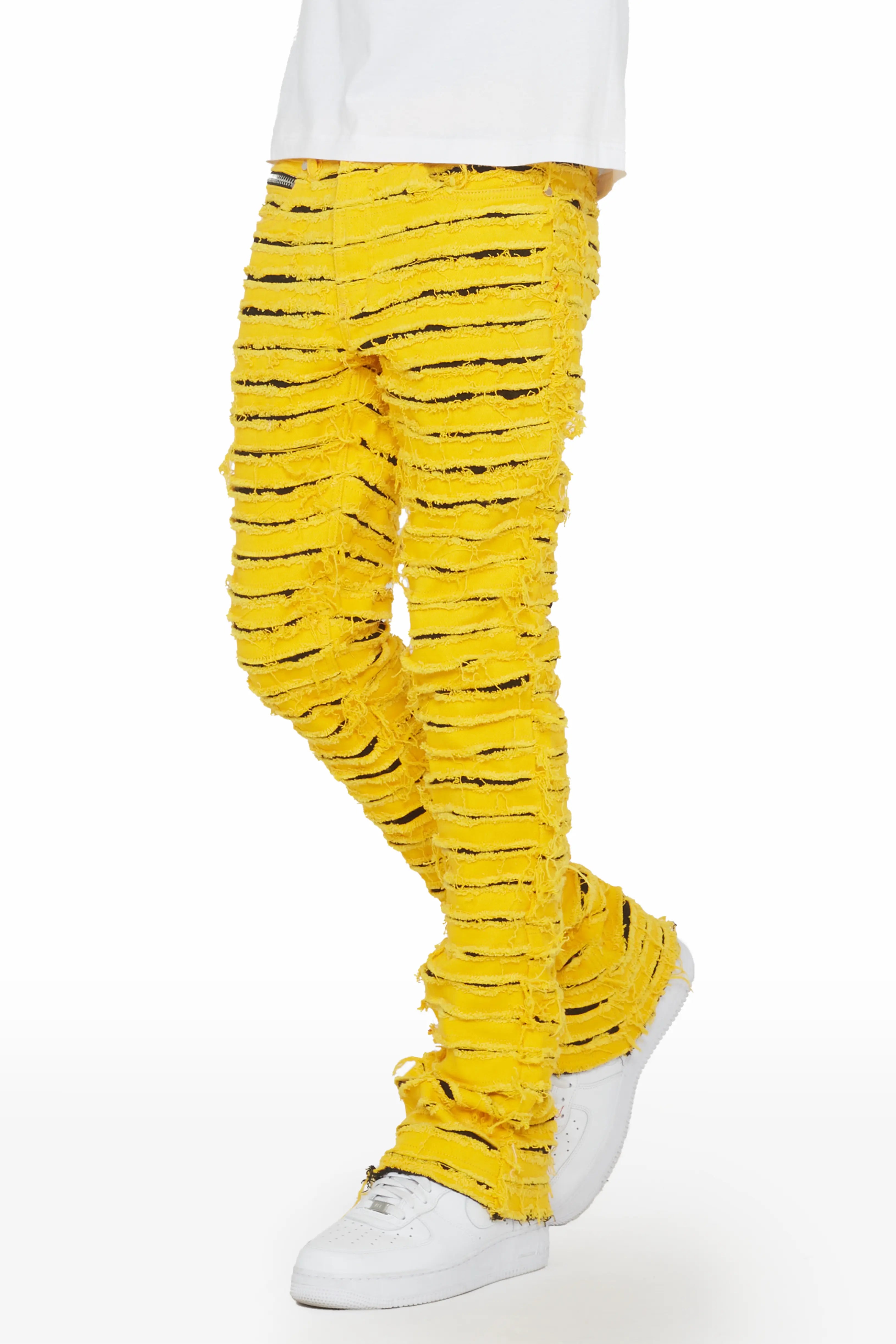 VINTAGE Cross Colours Baggy Jeans Mens 36 Yellow Denim Y2K Skater Street  Hip Hop | eBay