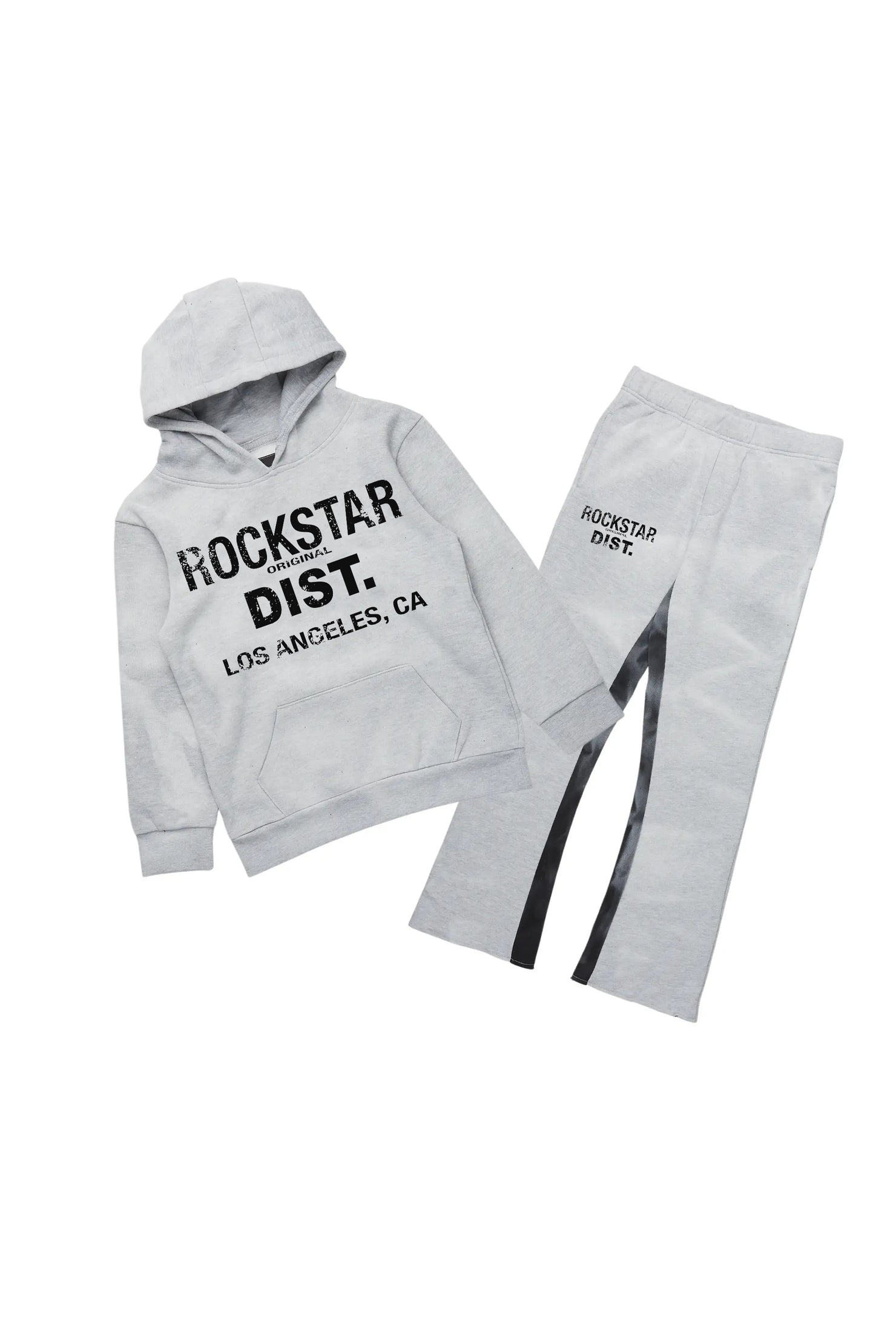 Boys Nelly Heather Grey Baggy Fit Track Set