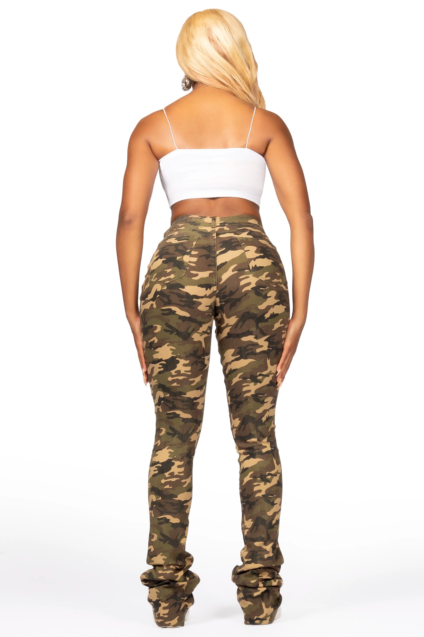 Salute Camo Super Stacked Jean