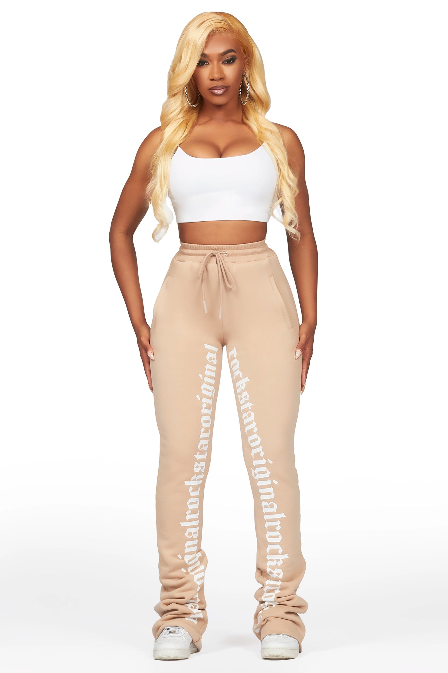 Blakely Beige Super Stacked Pant