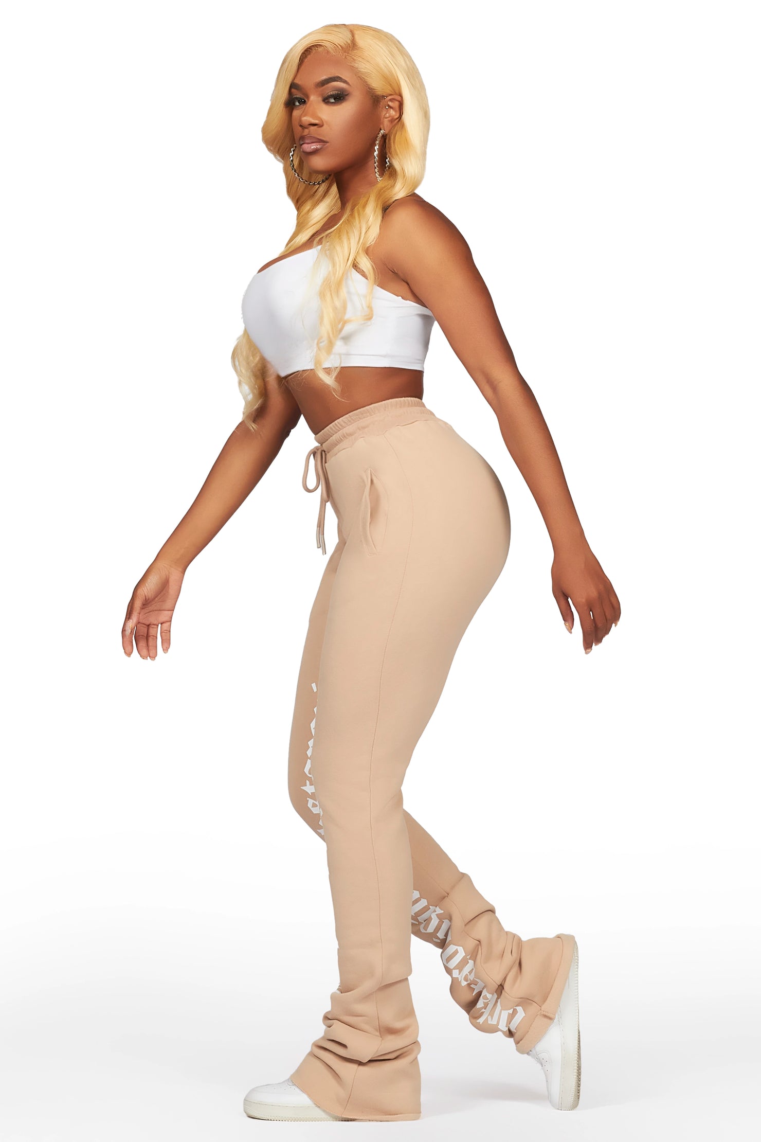 Blakely Beige Super Stacked Pant