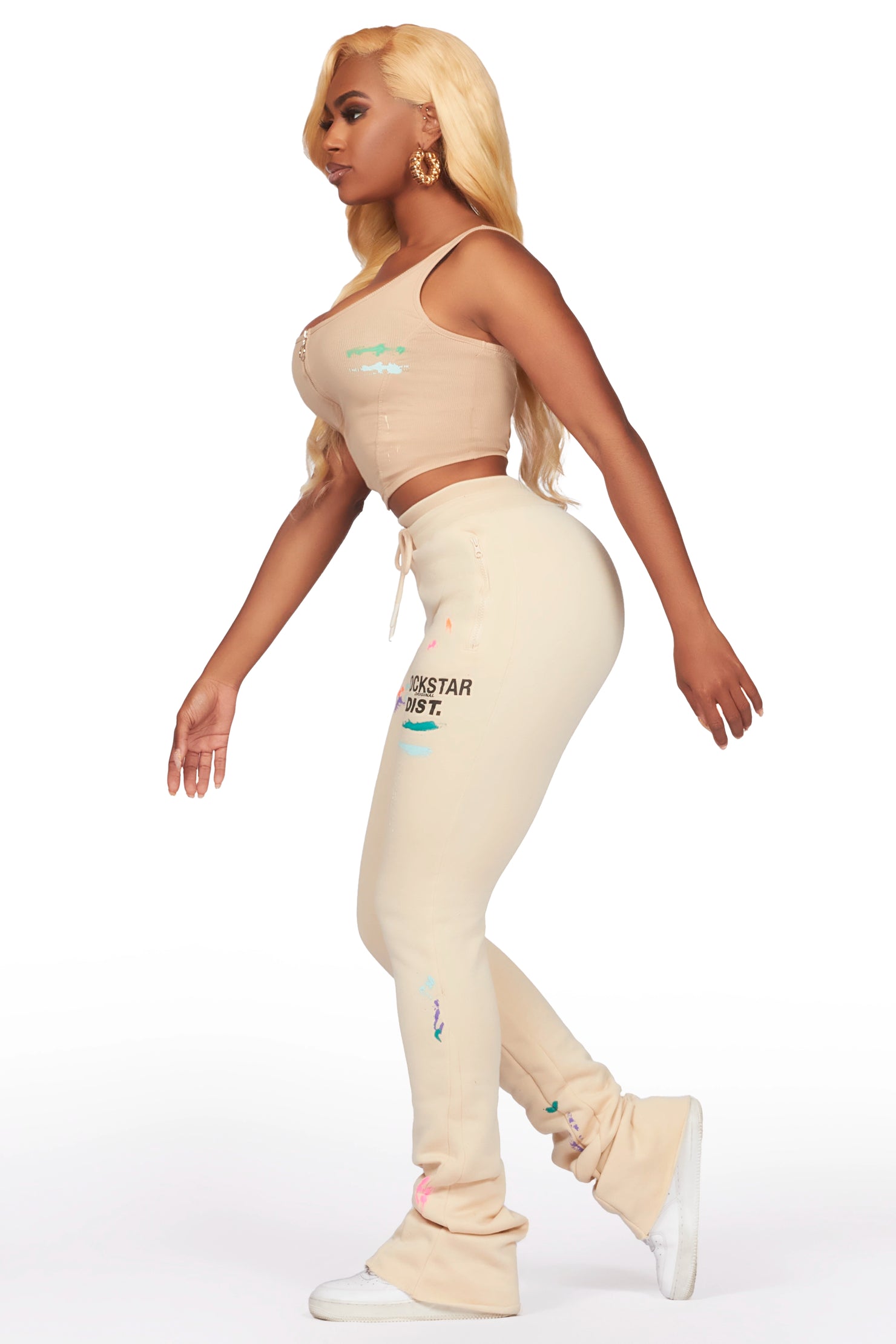 Brandee Beige Corset Super Stacked Trackset