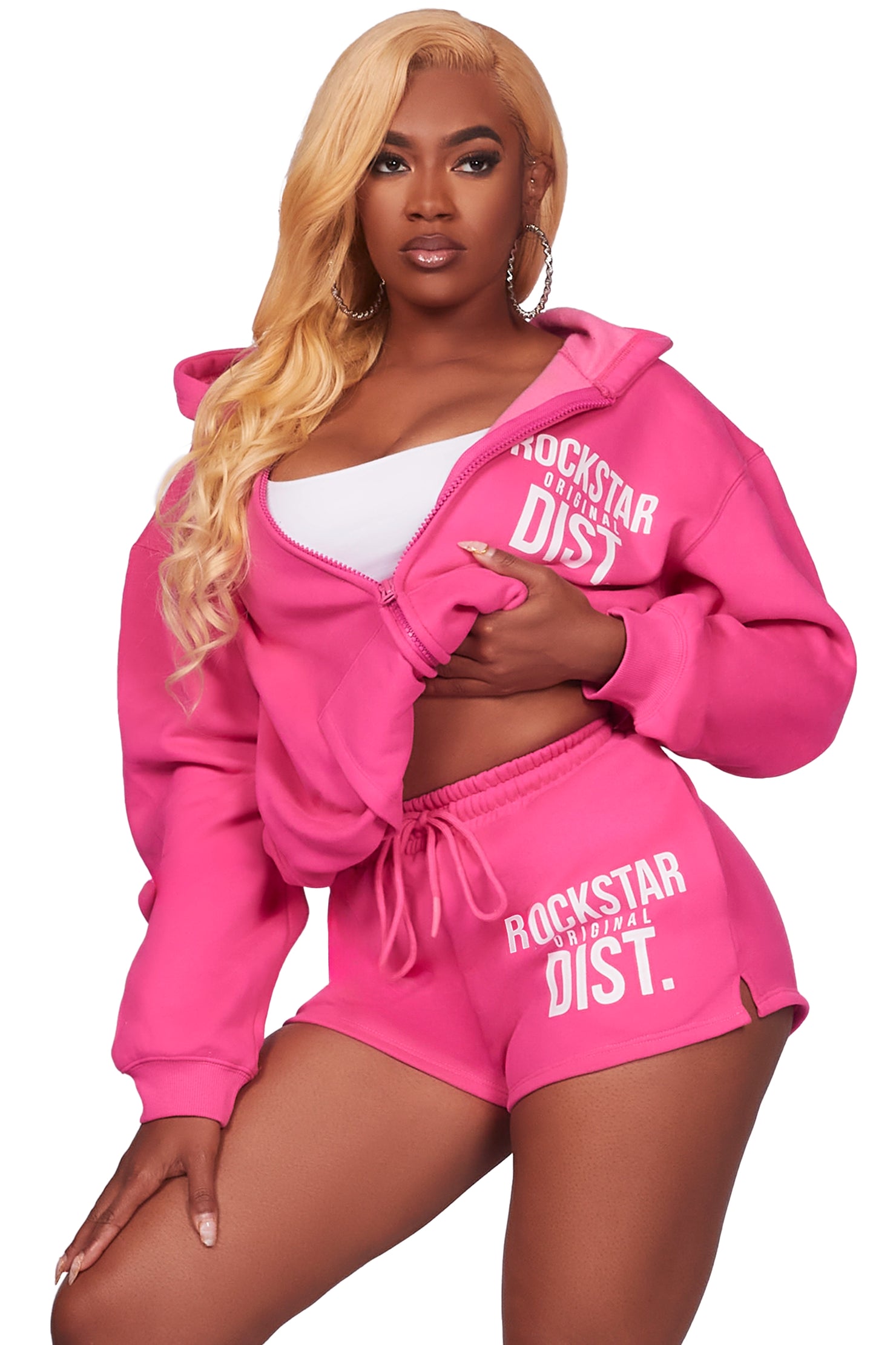 Raylin Hot Pink Short Set