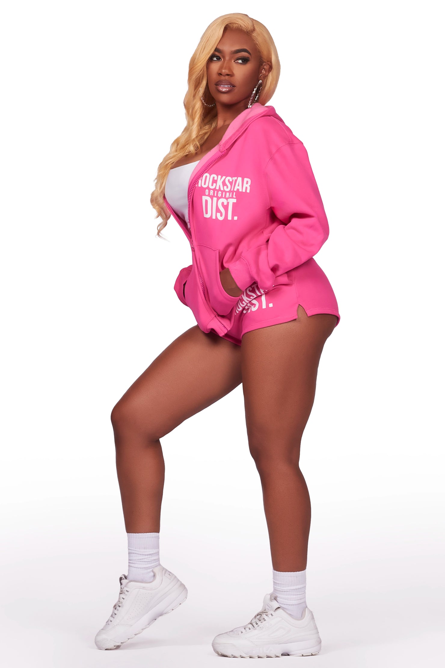 Raylin Hot Pink Short Set