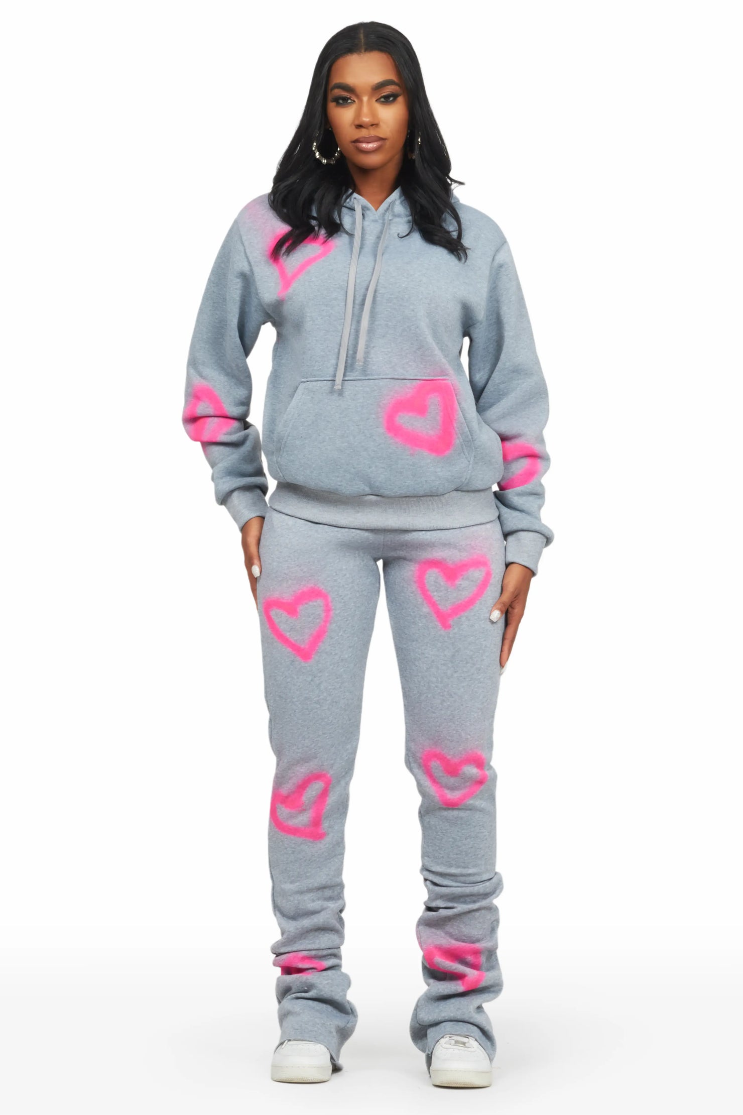 Monika Heather Grey Super Stacked Trackset