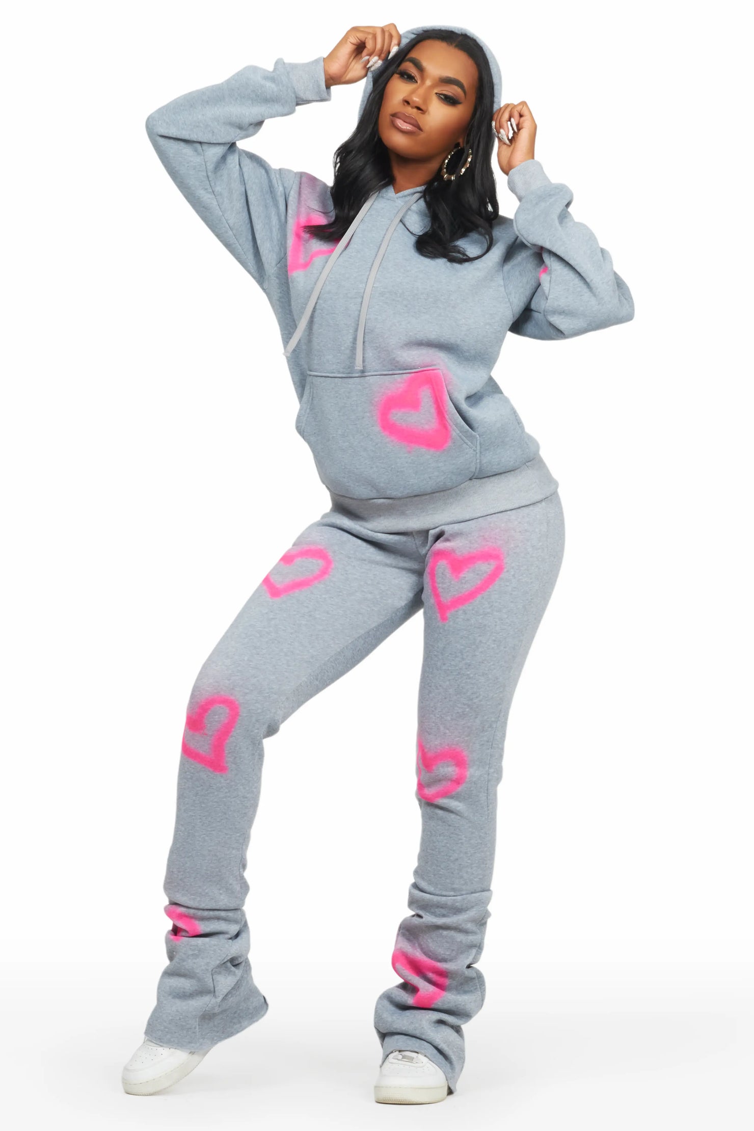 Monika Heather Grey Super Stacked Trackset