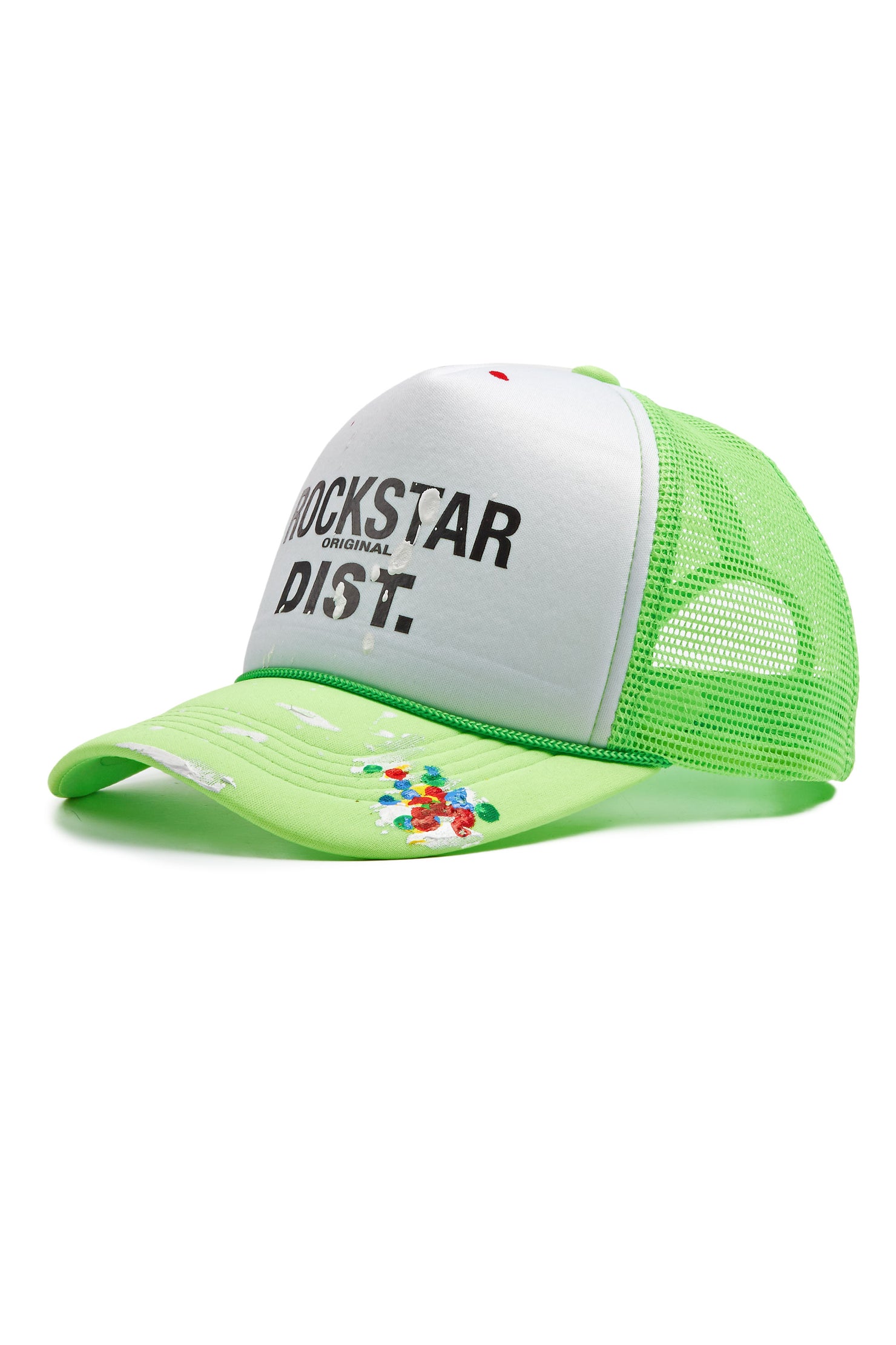 Good Side Only White/Neon Green Trucker Hat