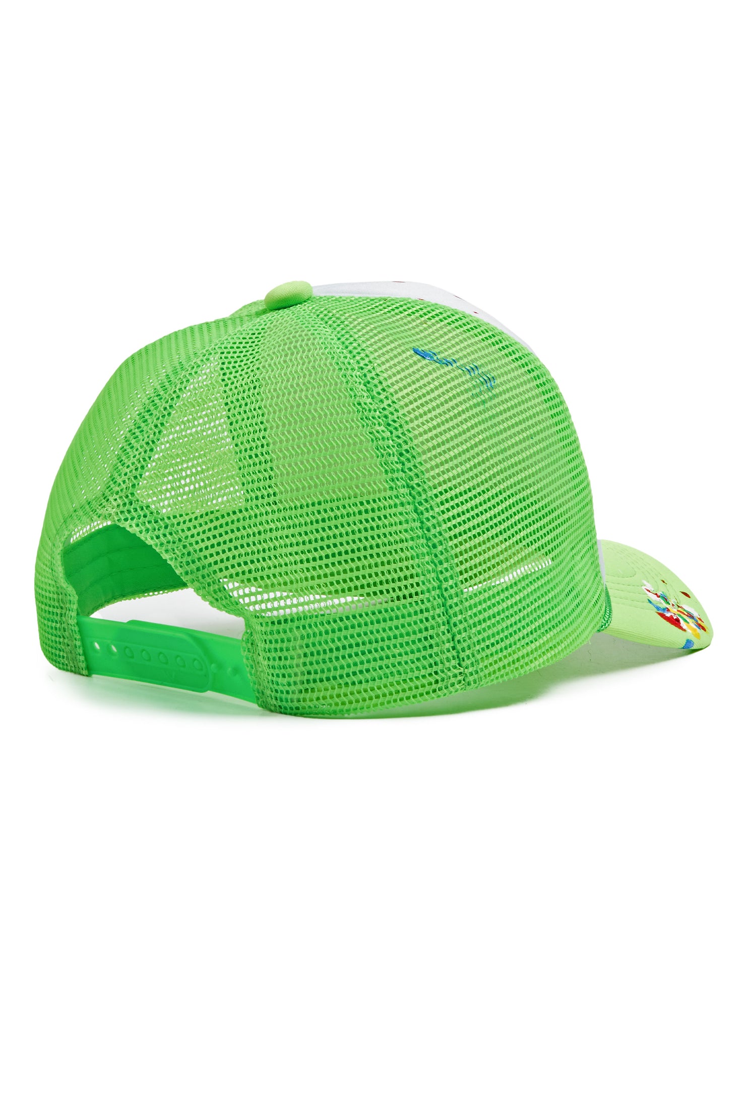 Good Side Only White/Neon Green Trucker Hat