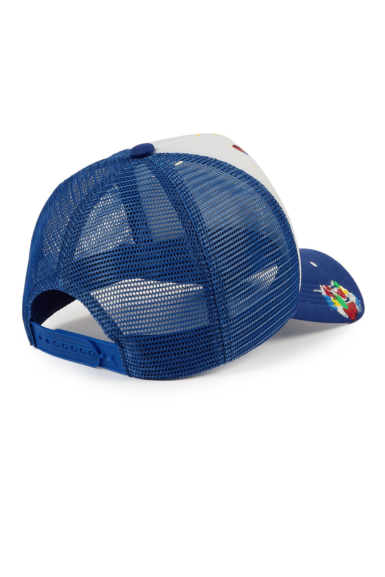 Good Side Only White/Royal Blue Trucker Hat