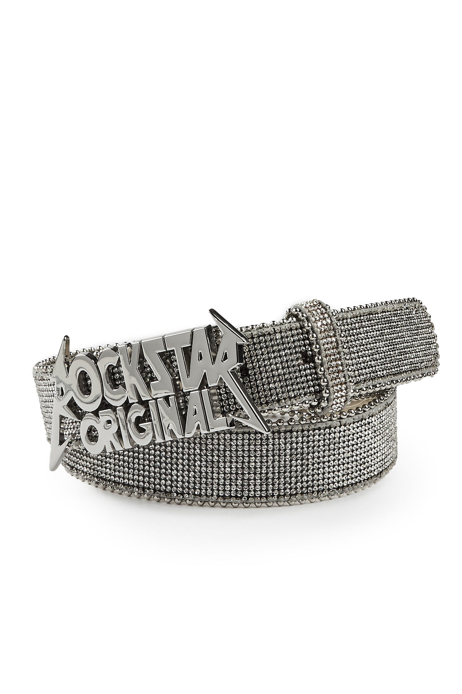 Obrian Rockstar Logo Belt- Silver