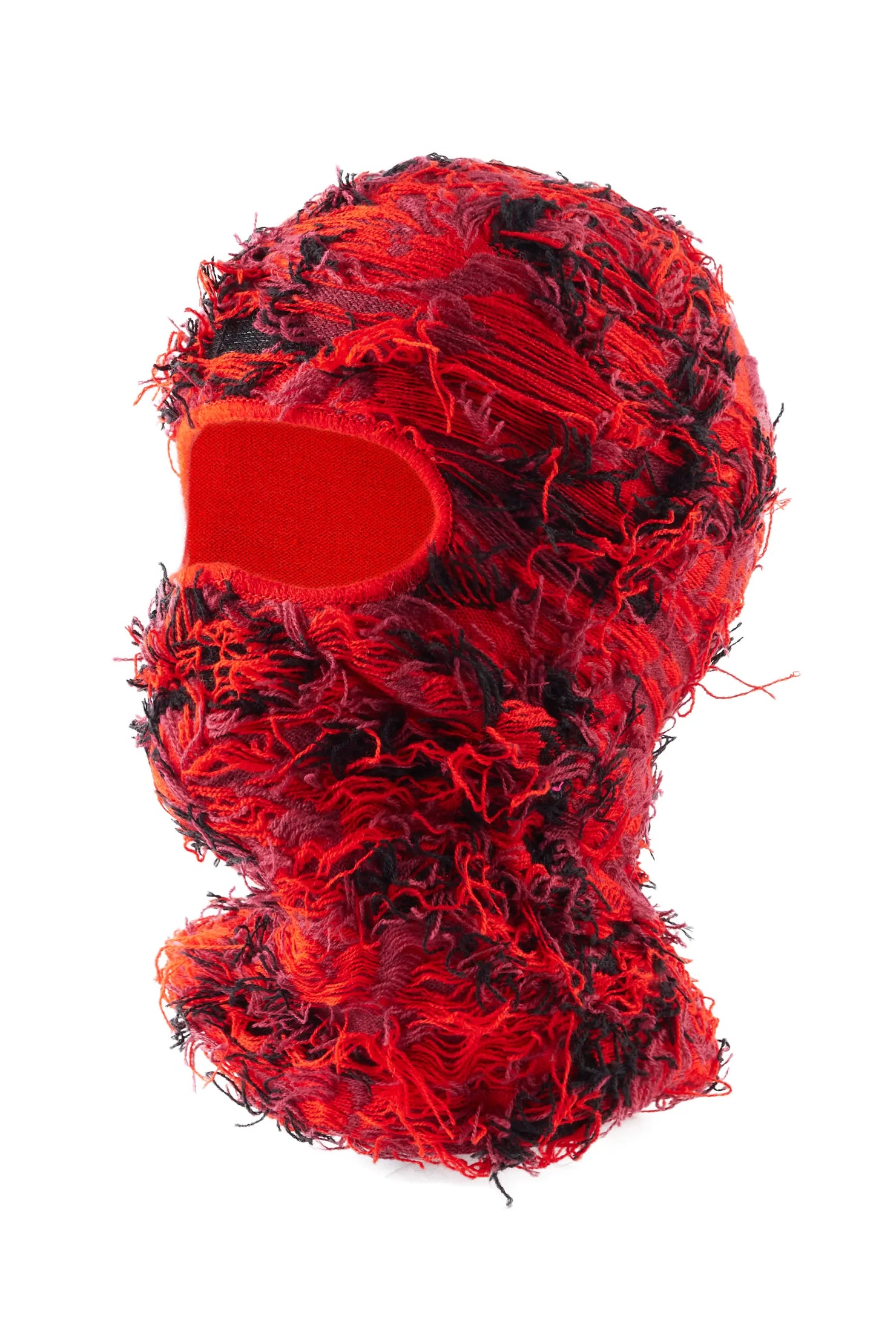 Seantee Red Fuzzy Ski Mask