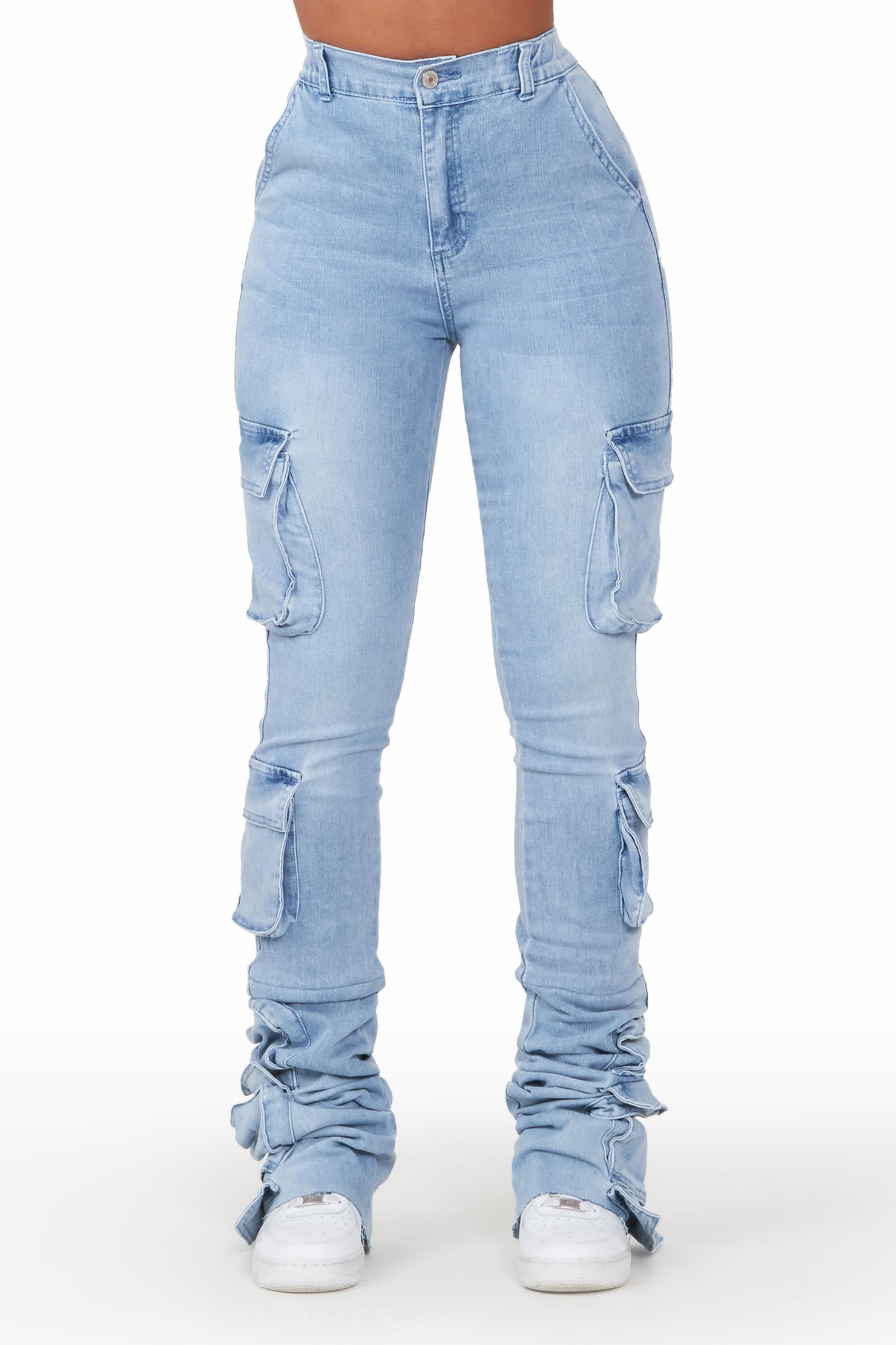 Phoebe Light Wash Super Stacked Jean