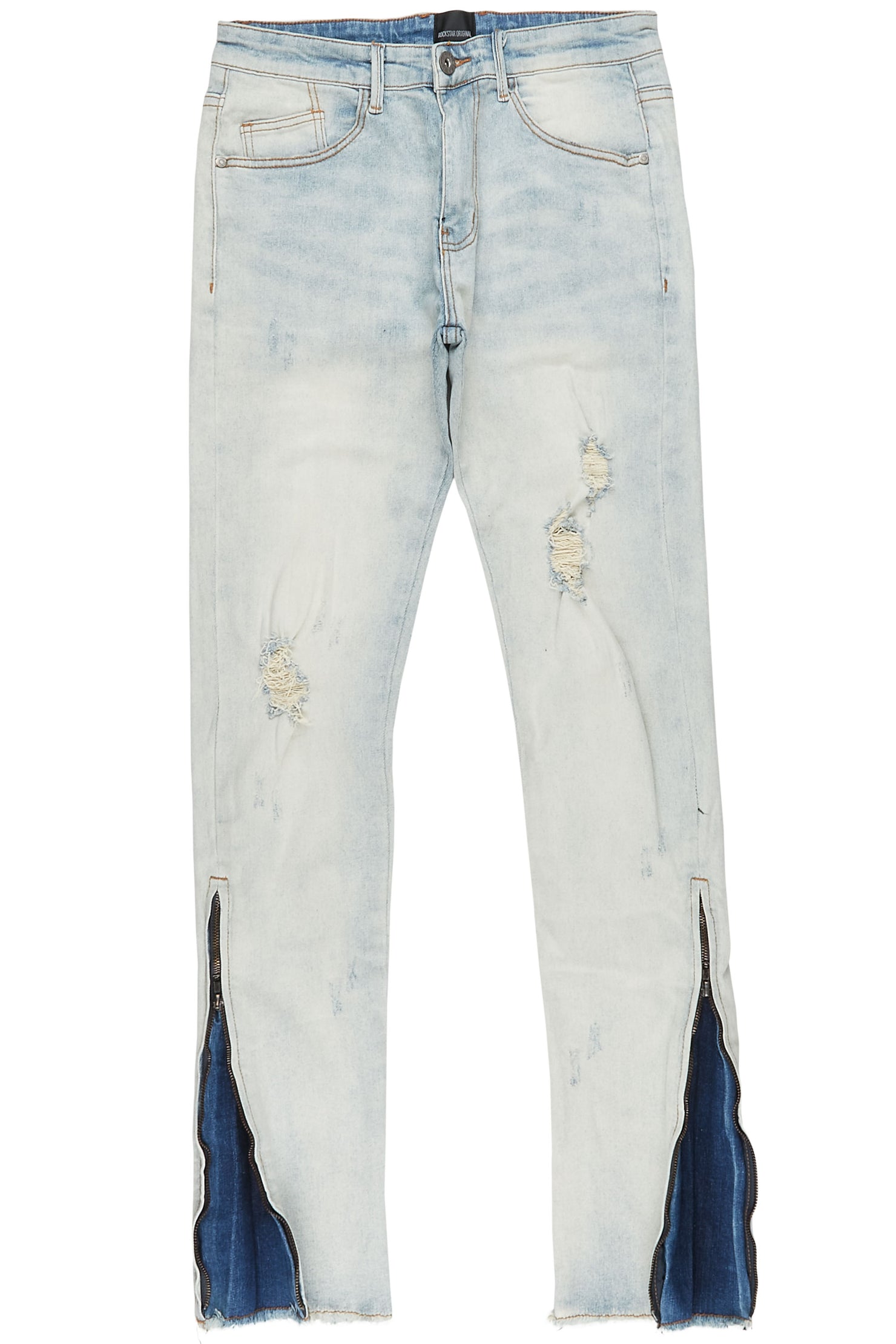 Quico Vintage Light Blue Stacked Flare Jean