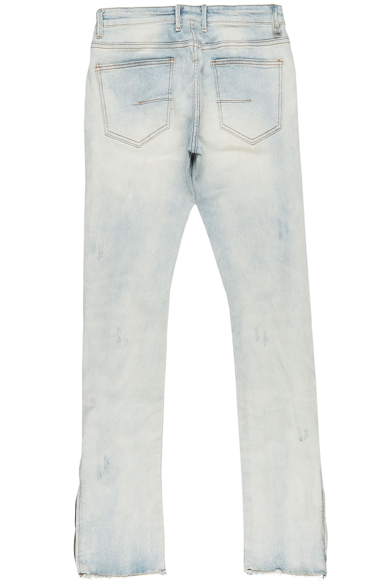 Quico Vintage Light Blue Stacked Flare Jean