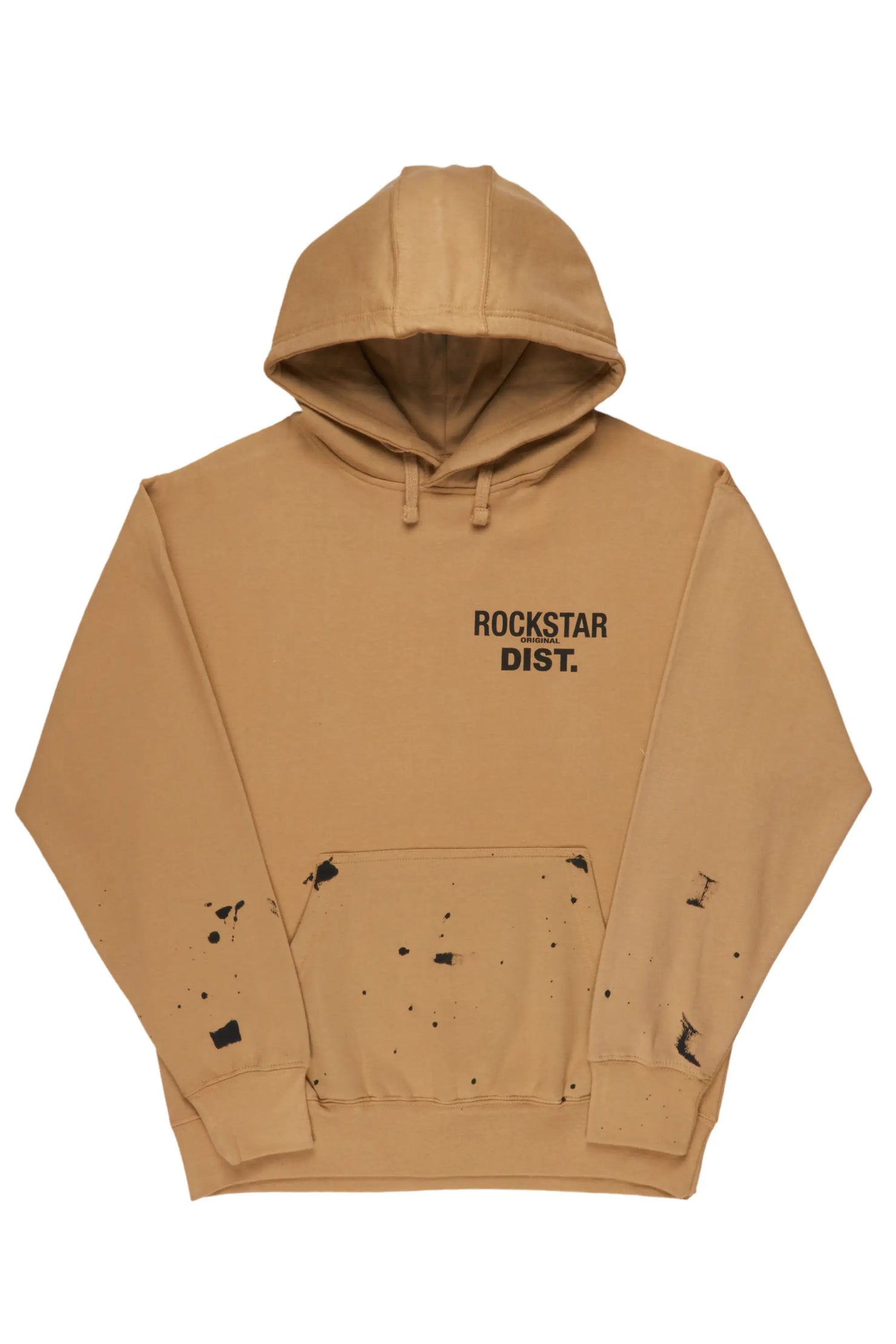 Raffer Beige Graphic Hoodie