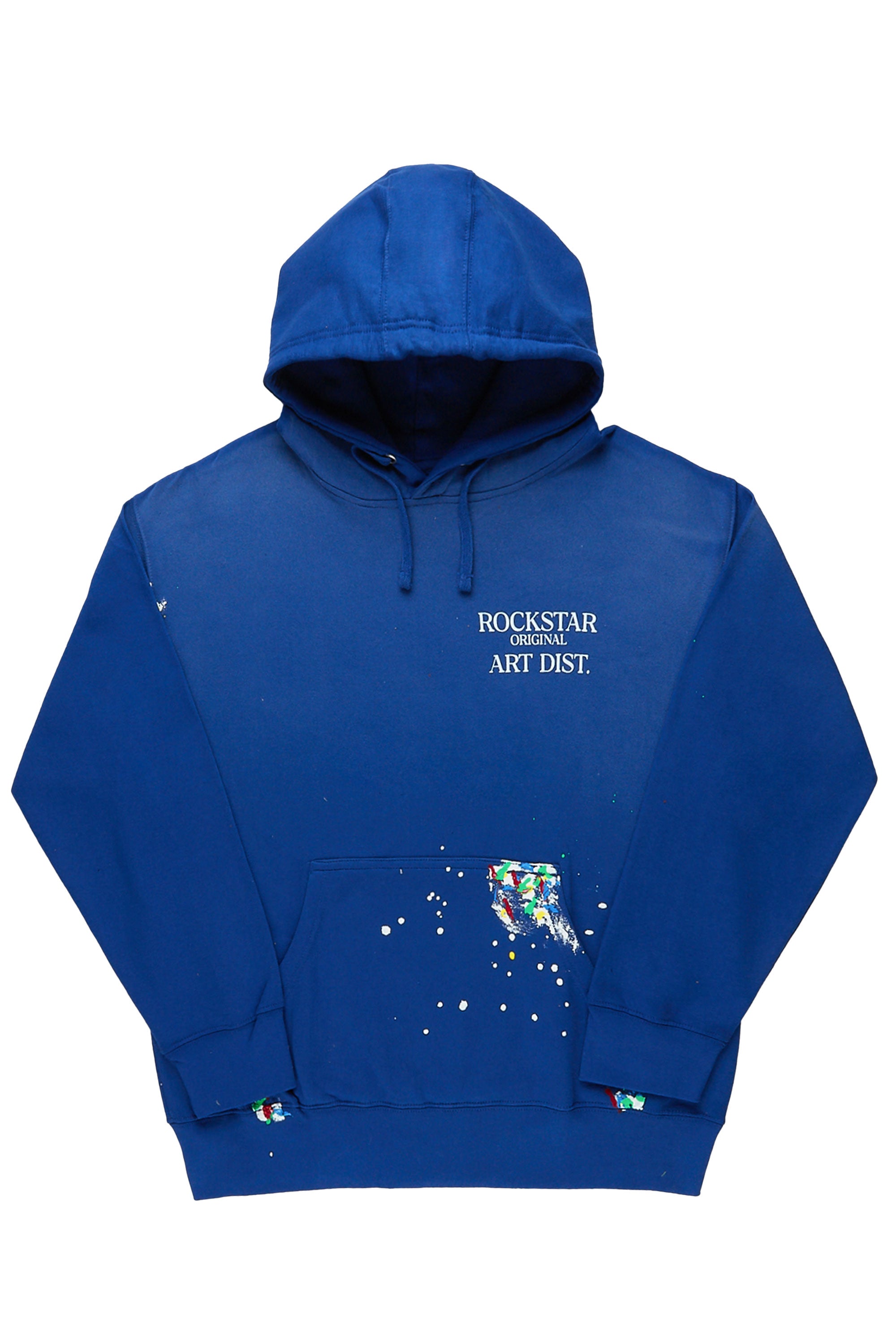 Blue graphic outlet hoodie