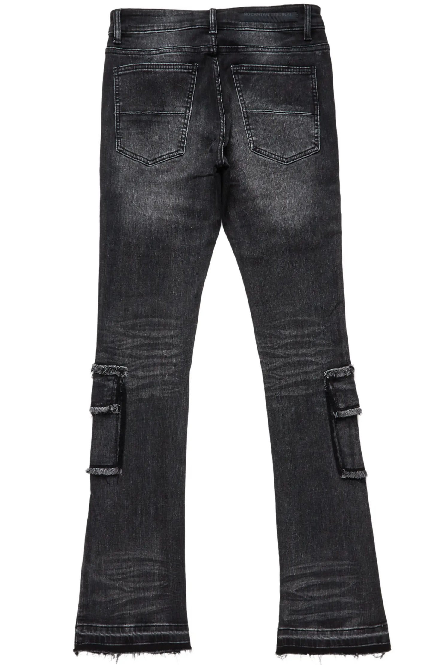 Rockstar Original Jeans Pants Mens Size 40 Ultra Slim Black PATCH