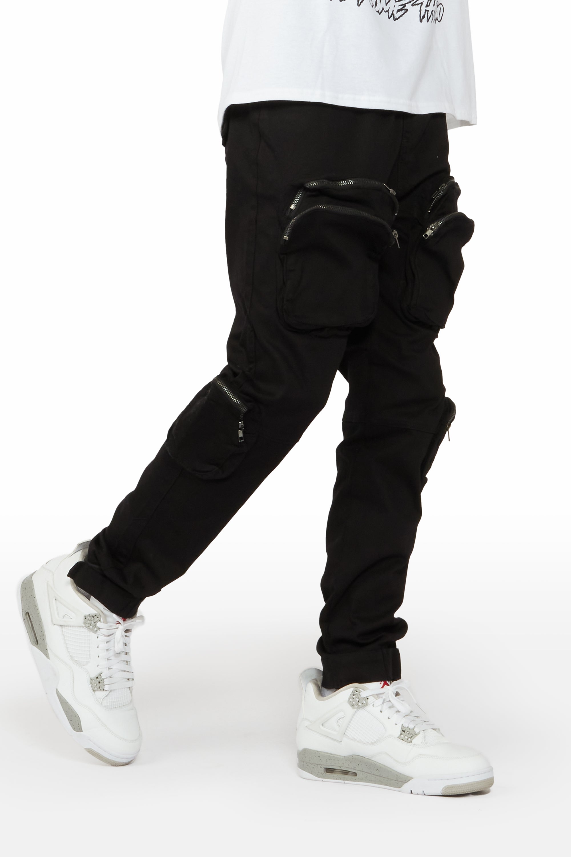 Cain Black Cargo Pants– Rockstar Original