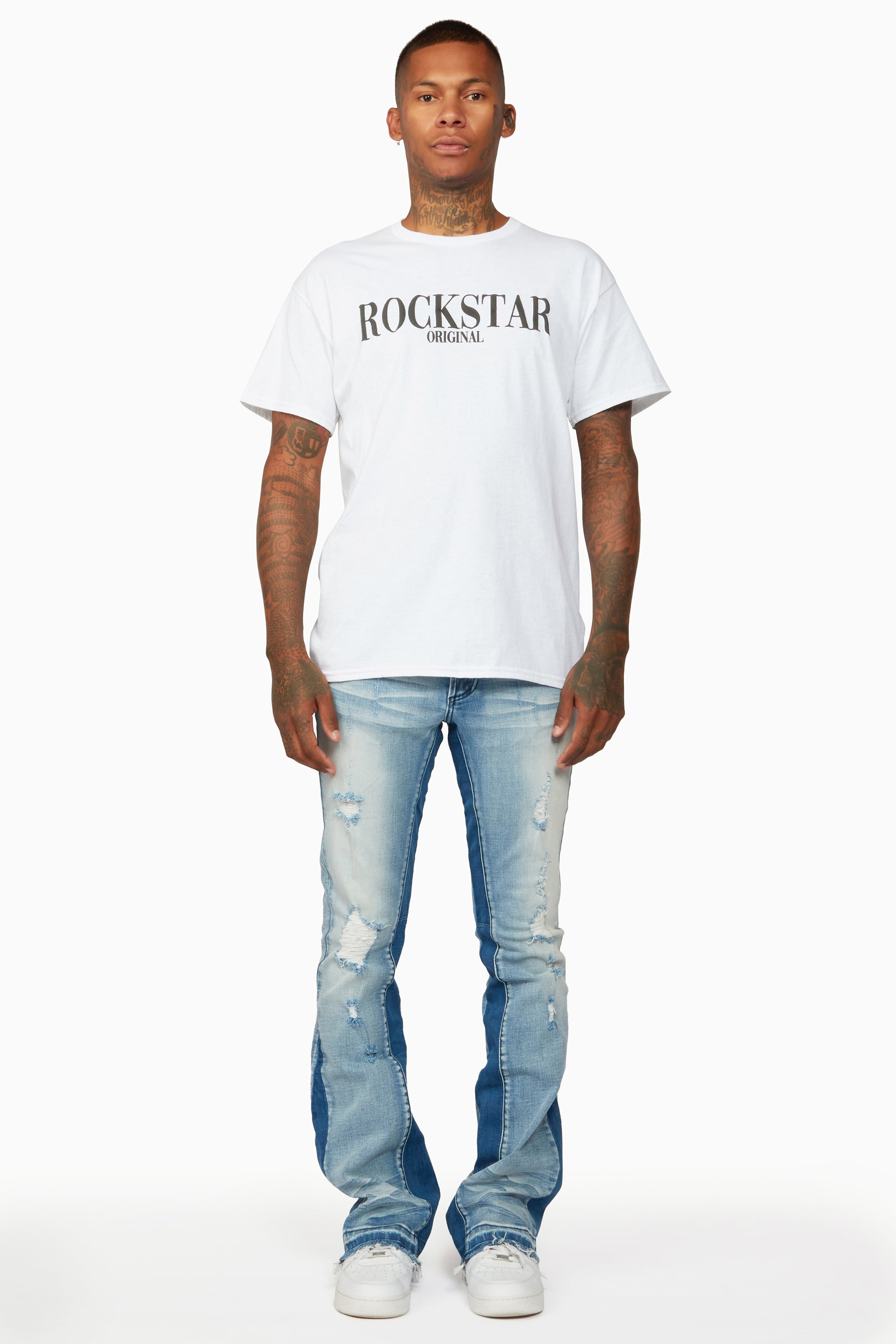 Tibbs Blue Stacked Flare Jean– Rockstar Original