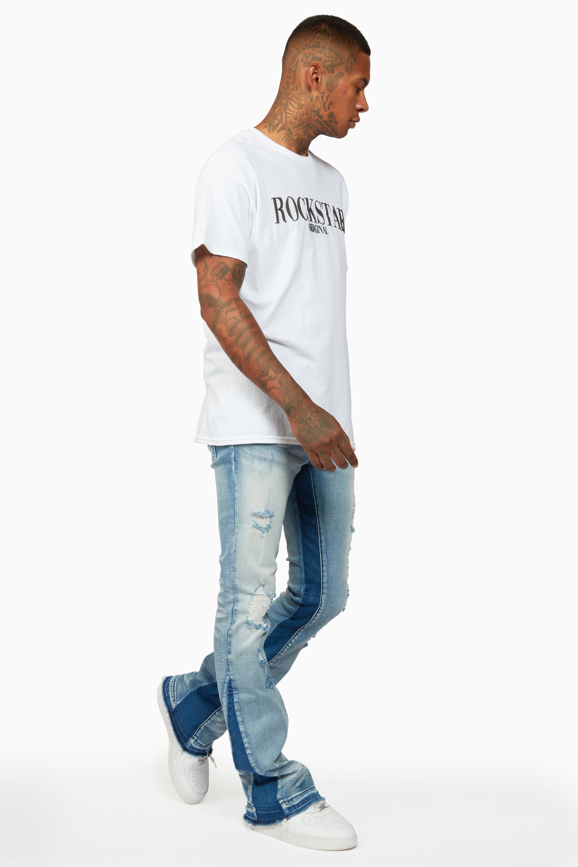 Tibbs Blue Stacked Flare Jean– Rockstar Original