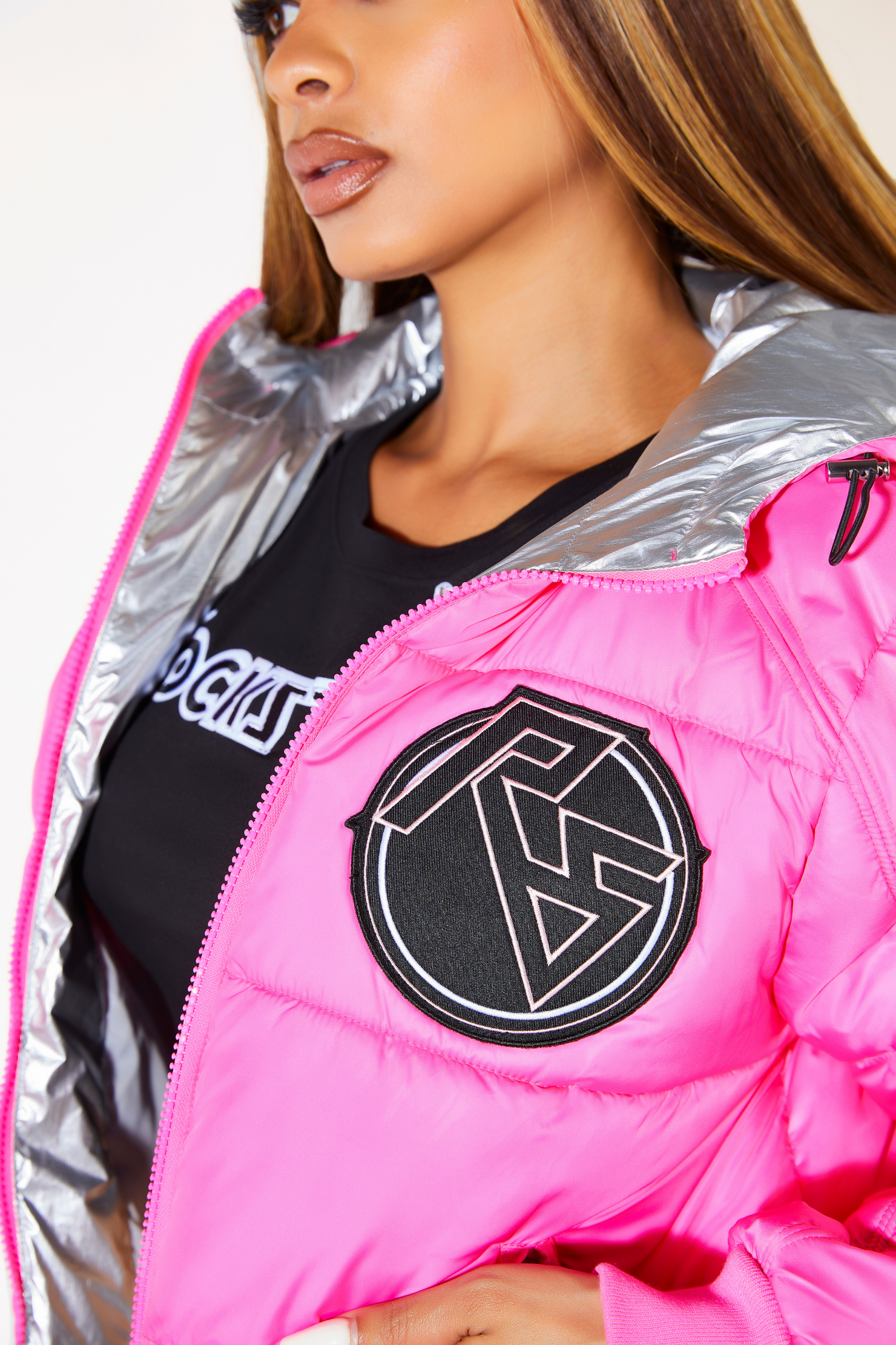 Rose Iridescent Puffer Jacket– Rockstar Original