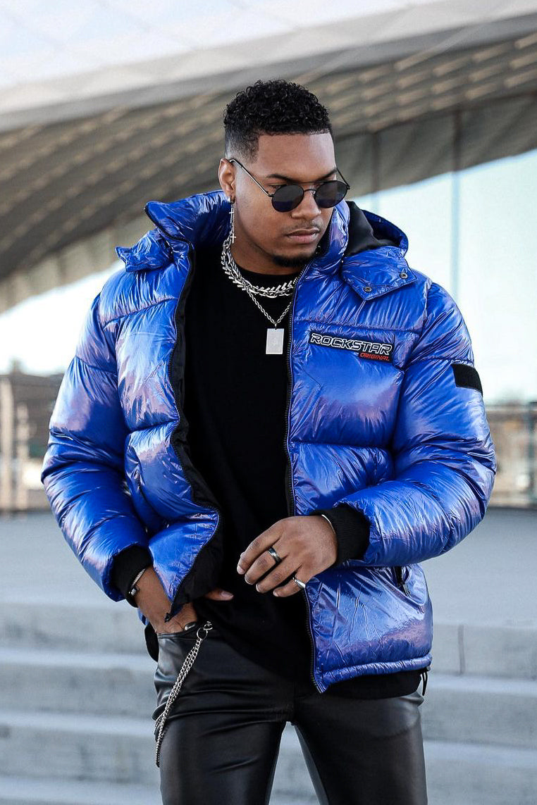 Royal blue hot sale padded jacket