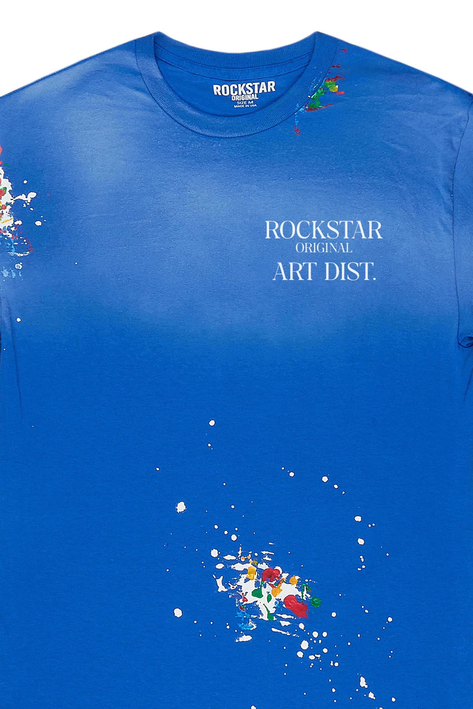 White and royal blue best sale graphic tee