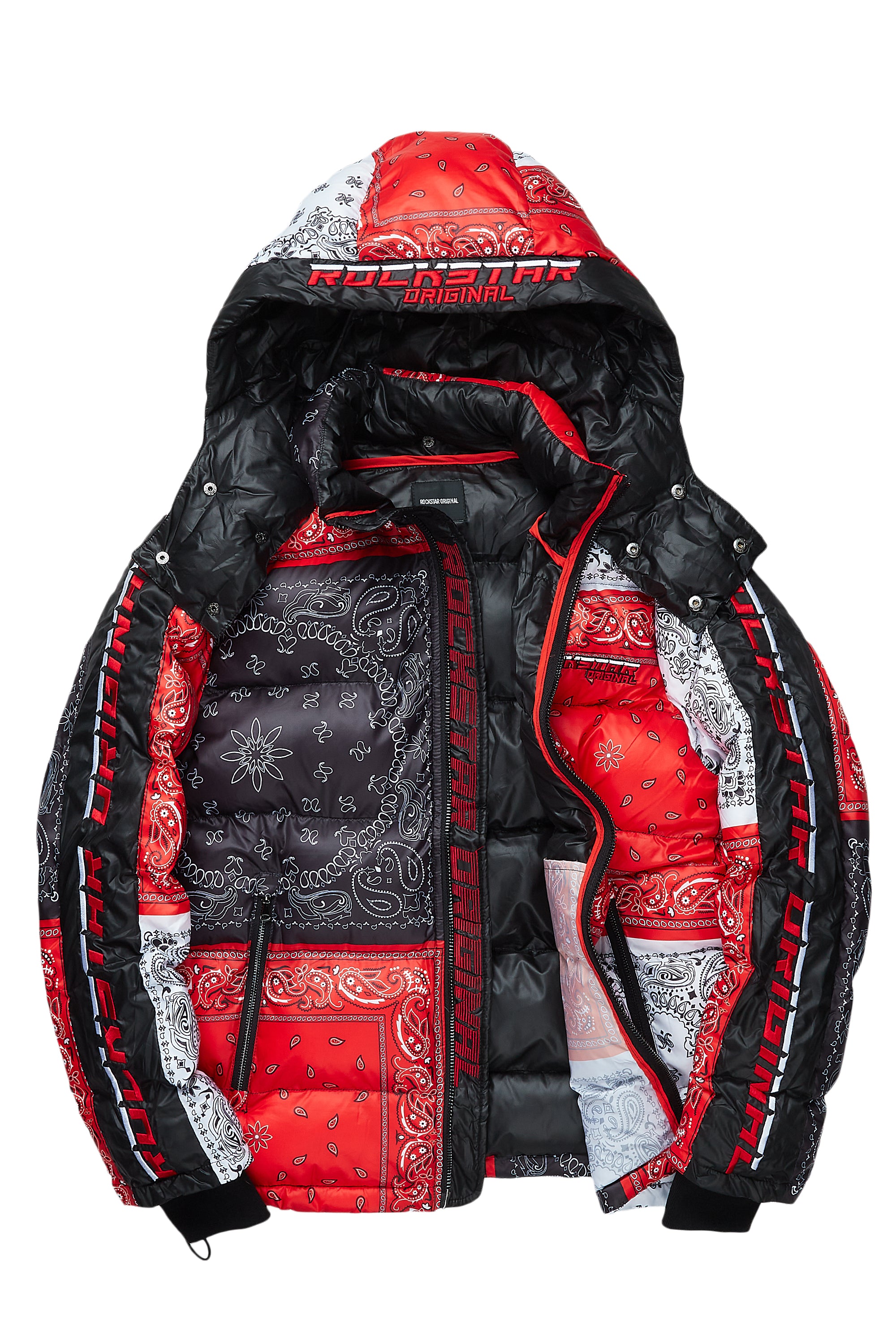 KYRO PUFFER JACKET- RED– Rockstar Original