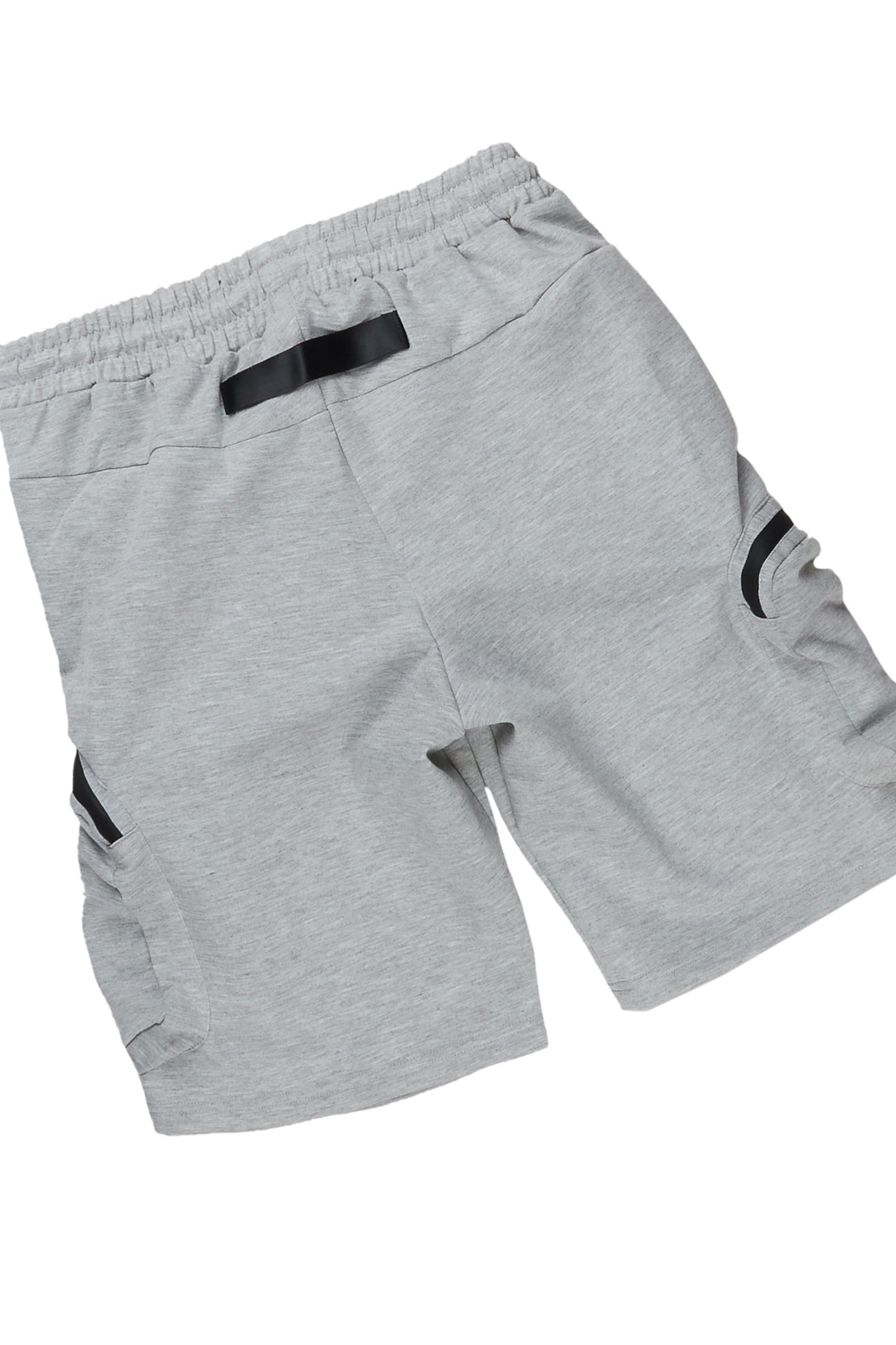 Octavio Black/Grey T-Shirt Cargo Short Set