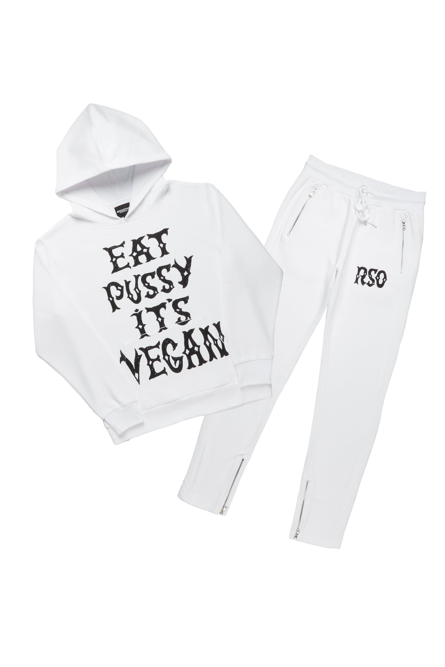 Posse White/Black Hoodie Trackset