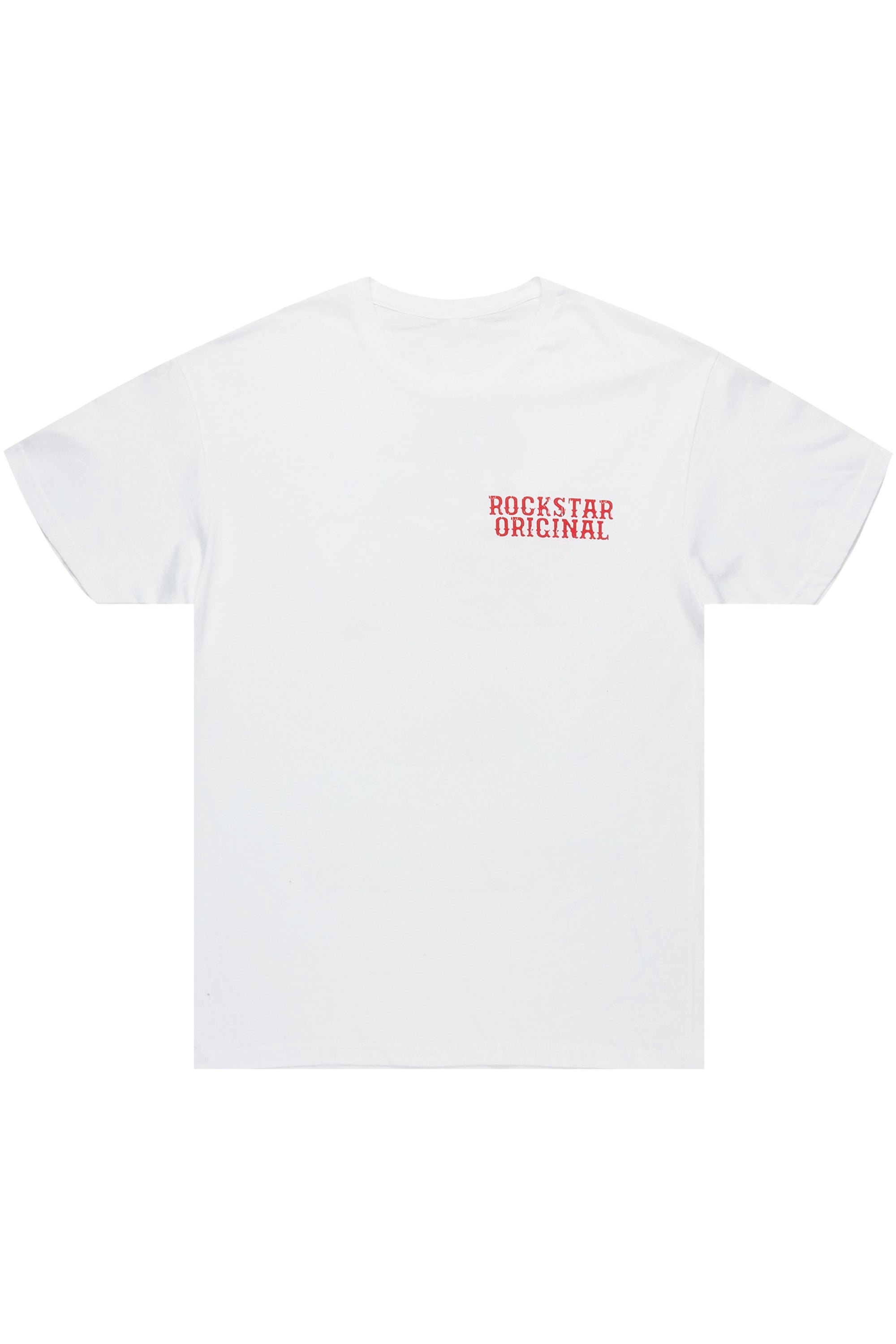 White red sale graphic tee