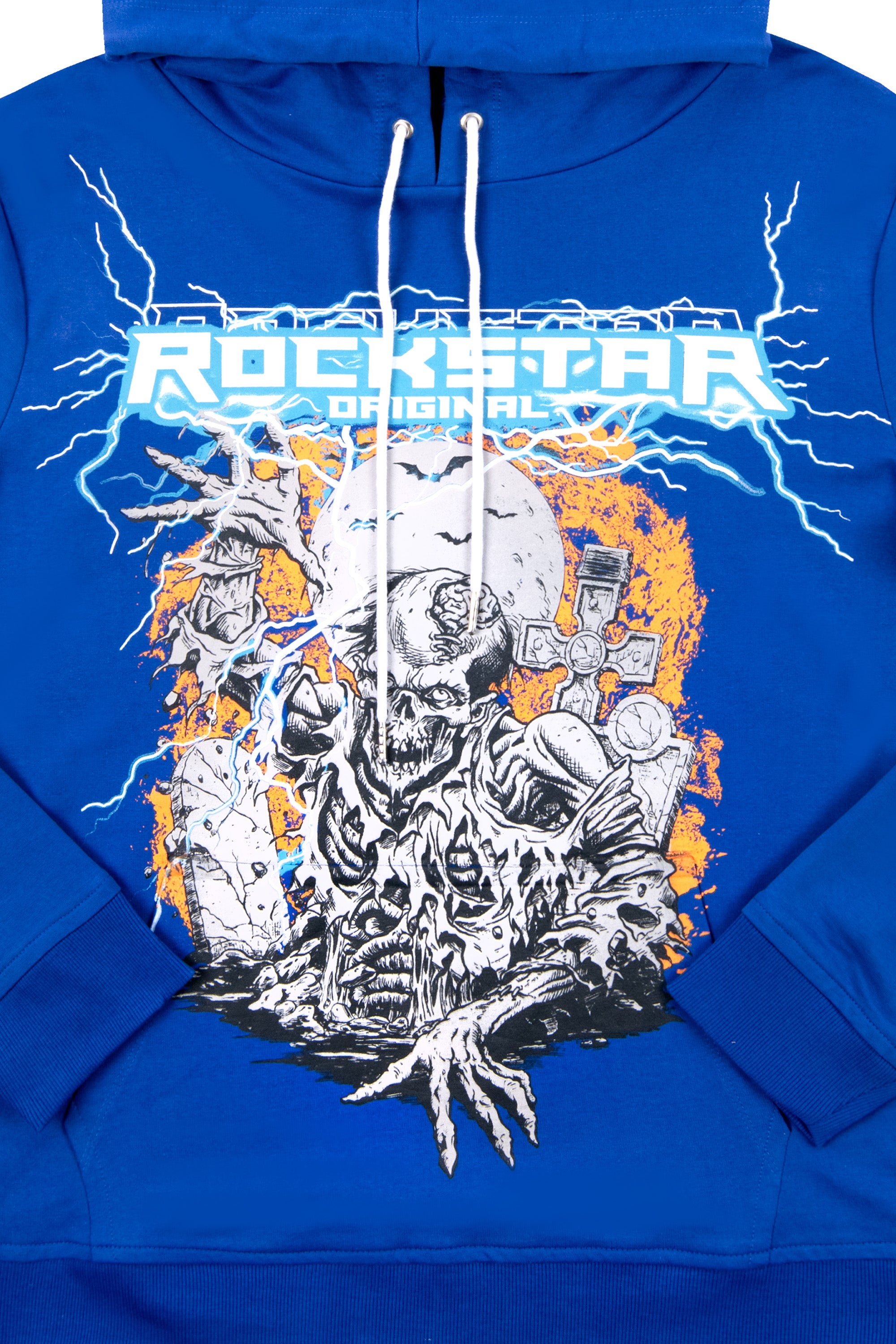 ZONE PRINTED HOODIE-ROYAL BLUE– Rockstar Original